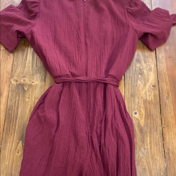 Calvin klein Burgundy Button-Up Jumpsuit - Picture 11 of 13